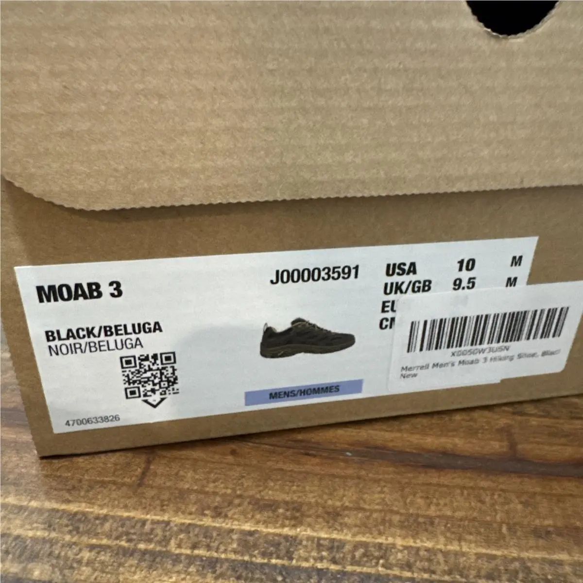 Merrell shoes - J00005077W - J00005077W - Black/Beluga (UPC: 0195021603092) 0