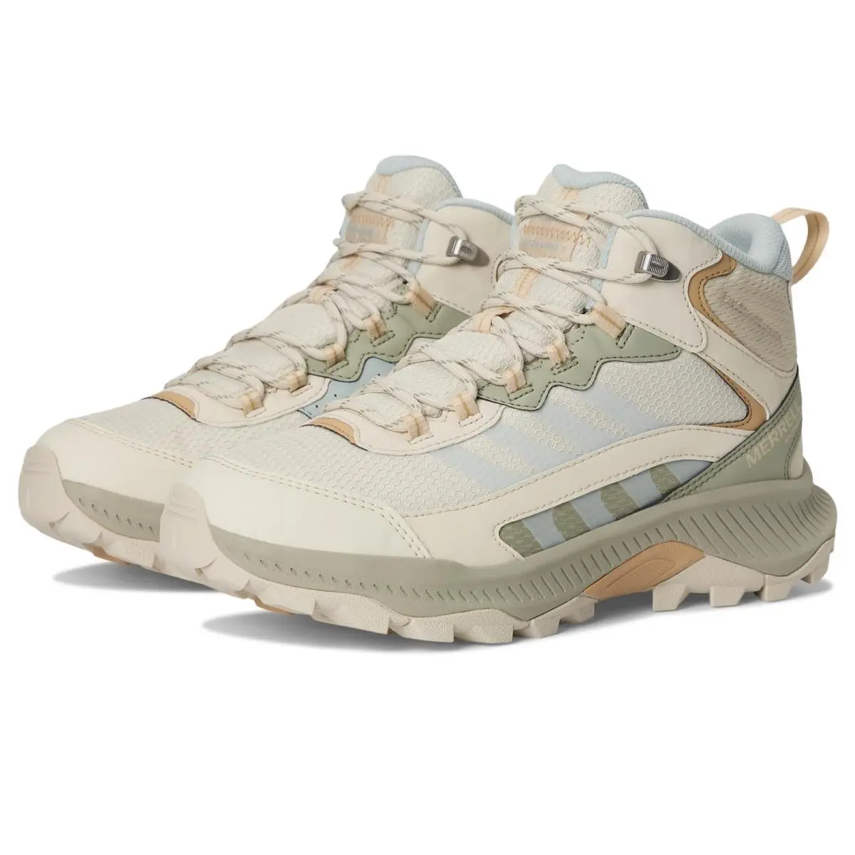 Merrell Women`s Speed Strike 2 Mid Waterproof Hiking Boot Eggshell 7.5