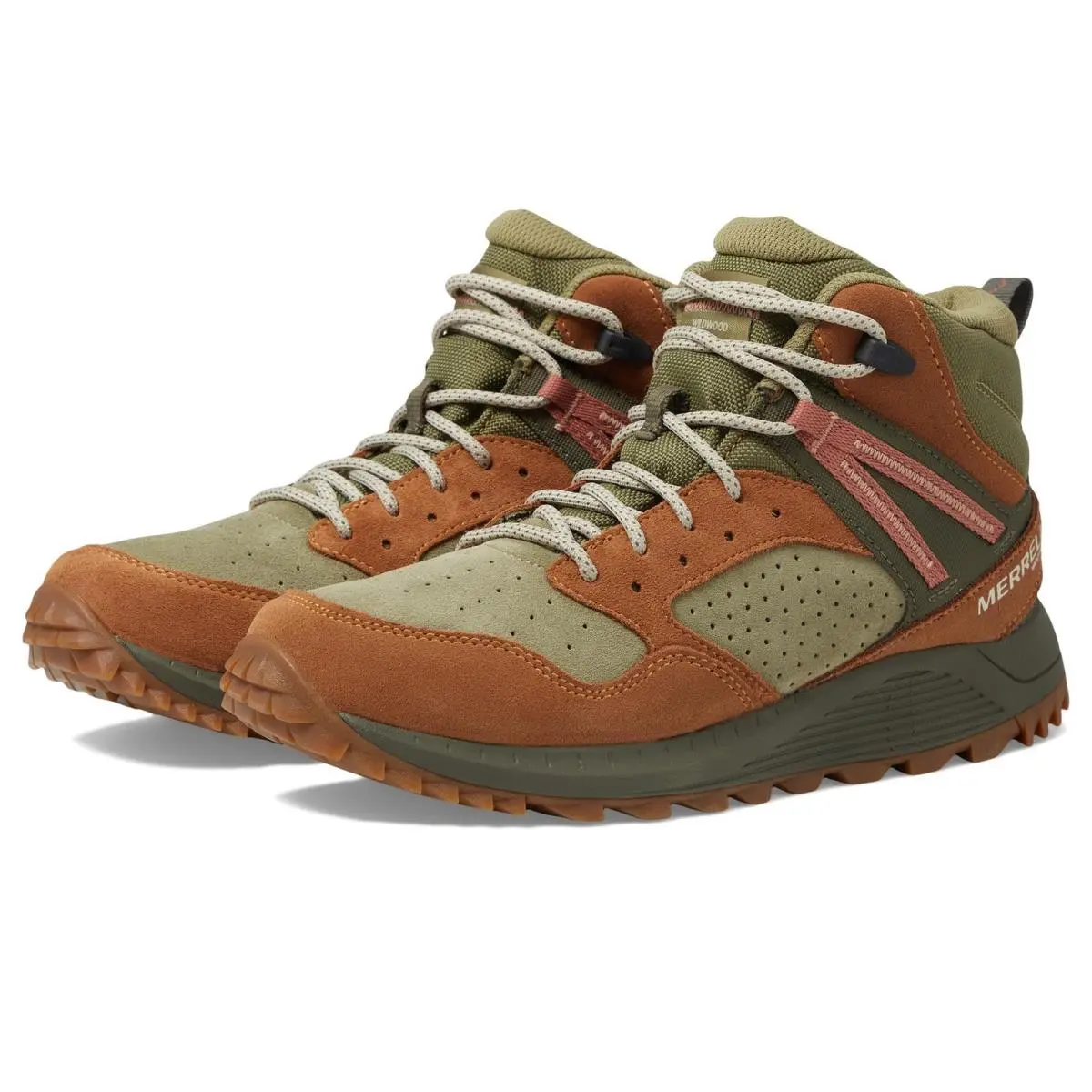 Merrell Women`s Wildwood Mid Leather Waterproof Forest 6.5