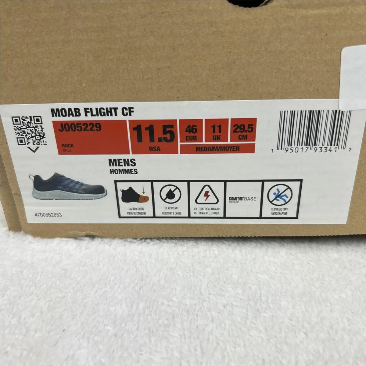Merrell shoes - Moab Flight CF - Moab Flight - J005229 - Blue (UPC: 0195017933417) 12