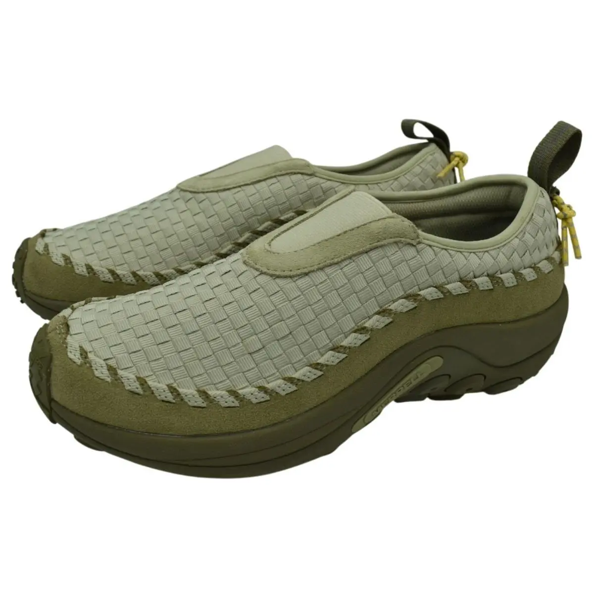 Merrell Mens Size 11 Jungle Moc Evo Woven SE Willow Green Slip On Loafers Shoes