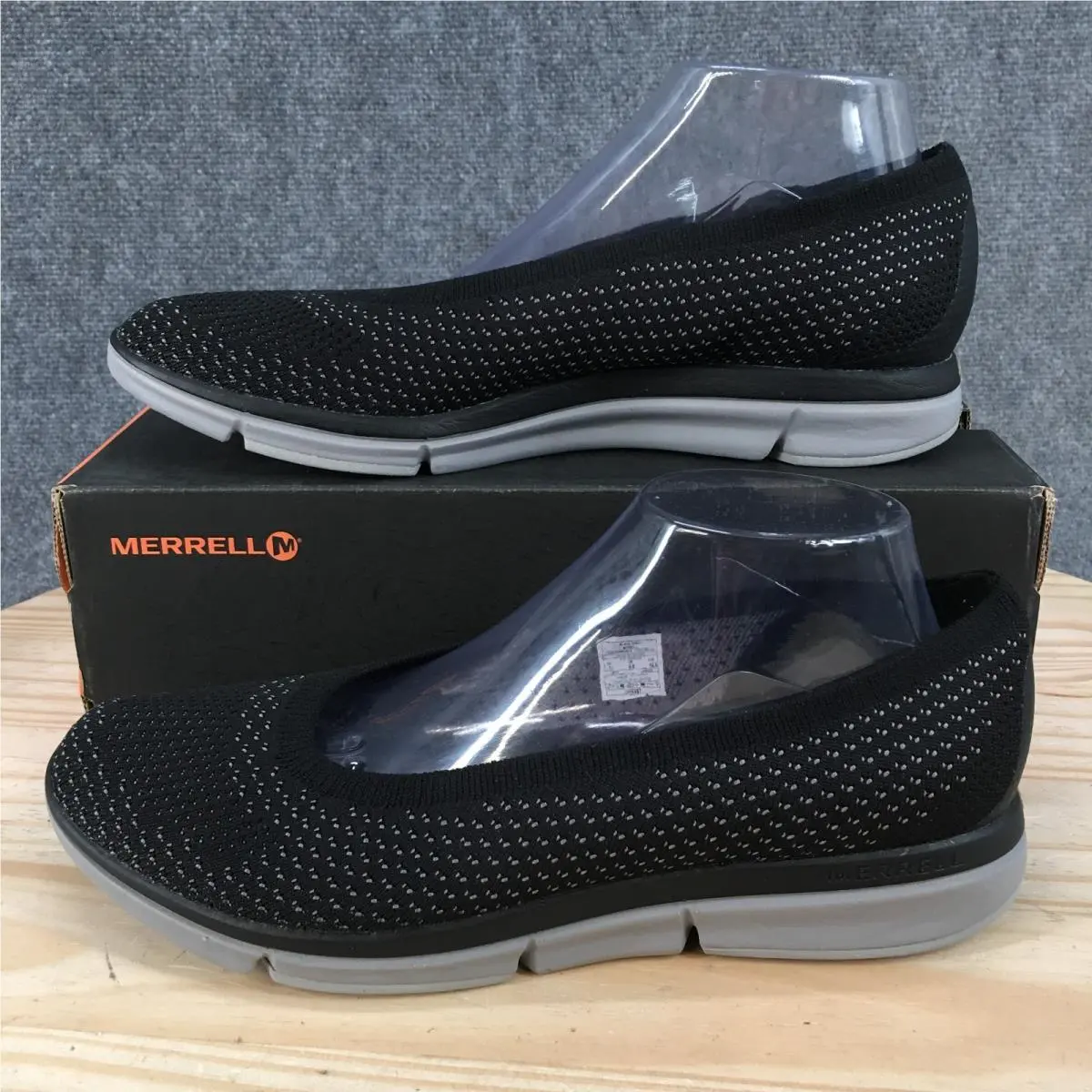 Merrell Zoe Sojourn Shoes Womens 11 Sporty Slip On Flats J94552 Black Gray