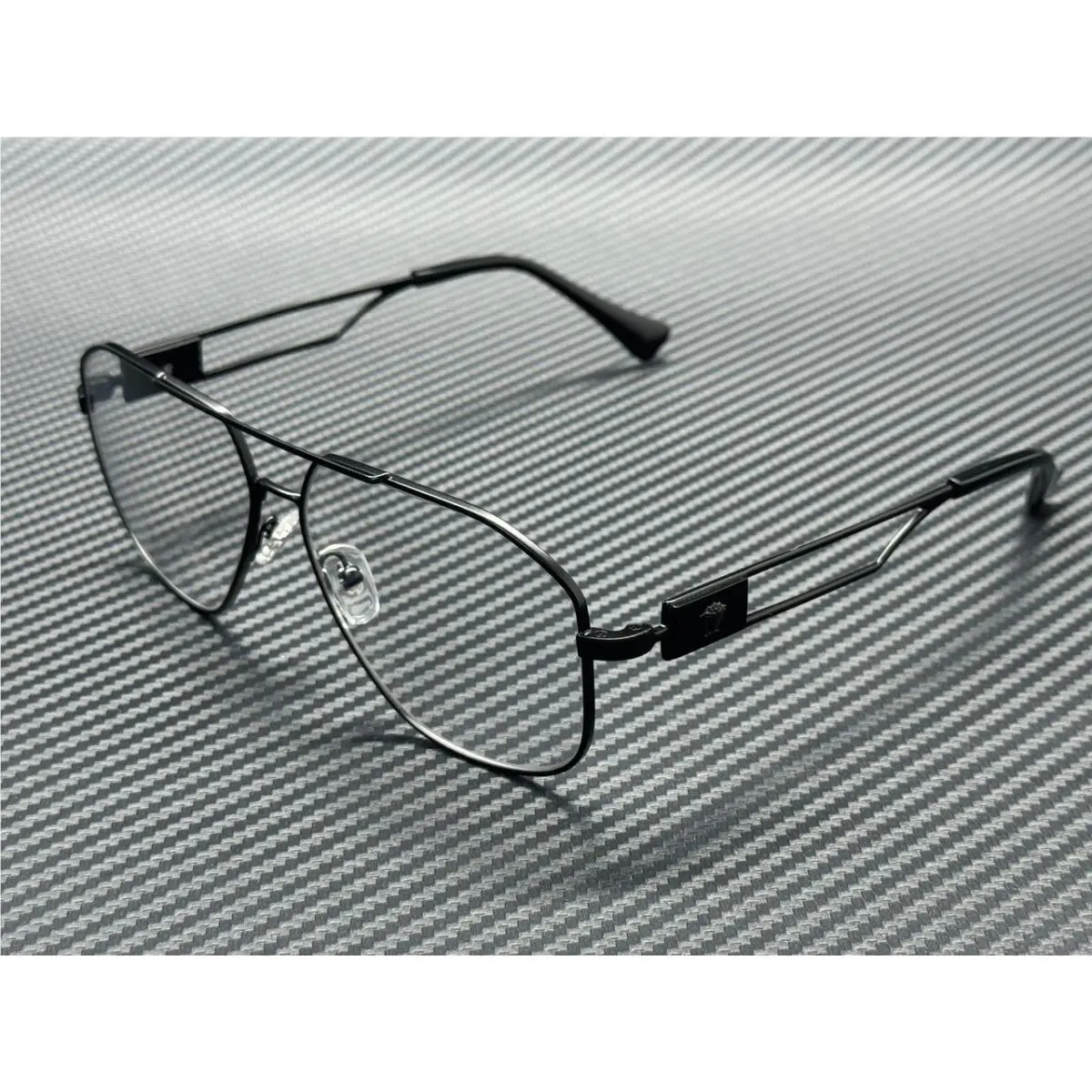 Versace VE1287 1261 Matte Black Men`s 57 mm Large Eyeglasses
