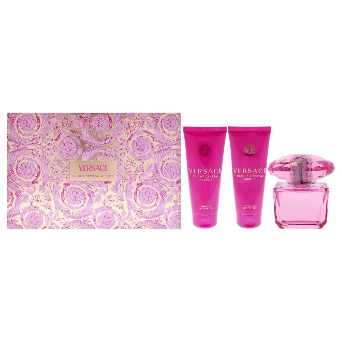 Bright Crystal Absolu  For Women - 4 Pc Gift Set by Versace