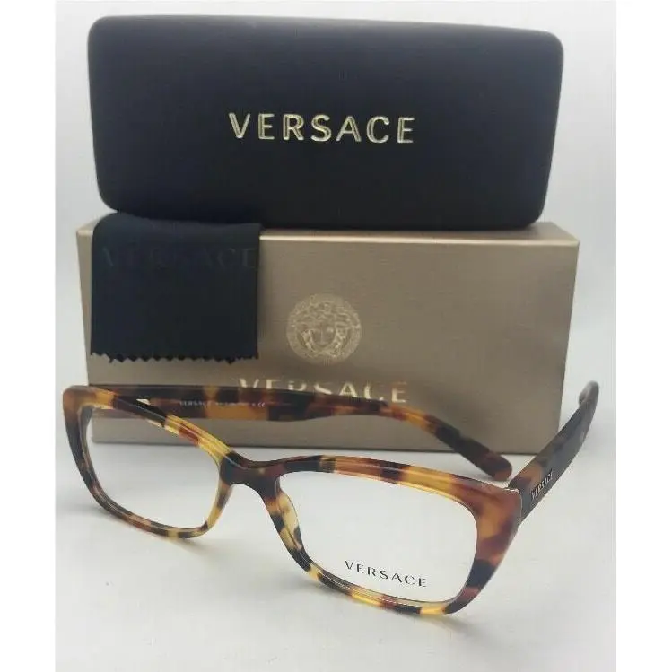 Versace Eyeglasses 3201 5119 52-16 140 Tortoise w/ Matte Tortoise Temples