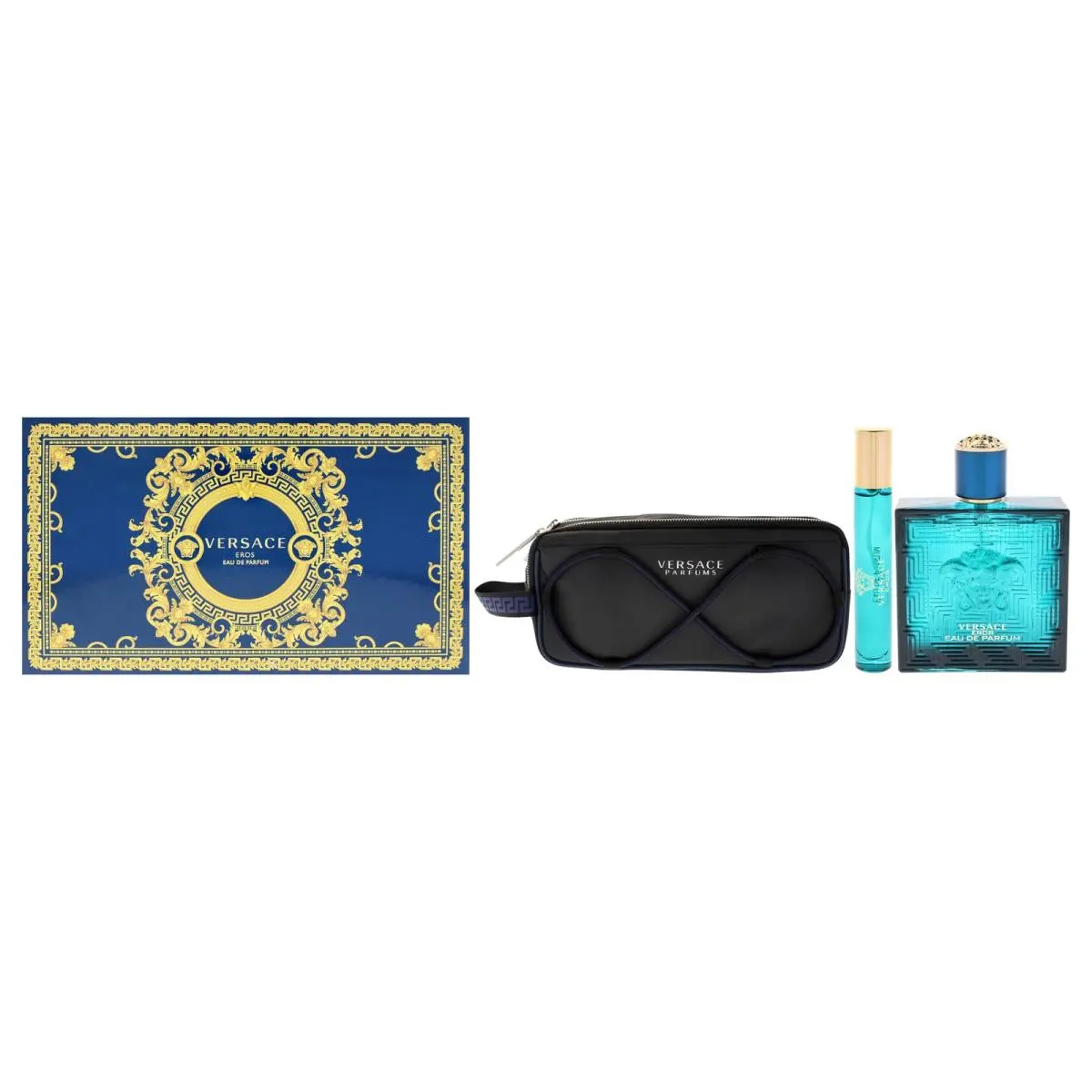Versace Eros by Versace For Men - 3 Pc Gift Set