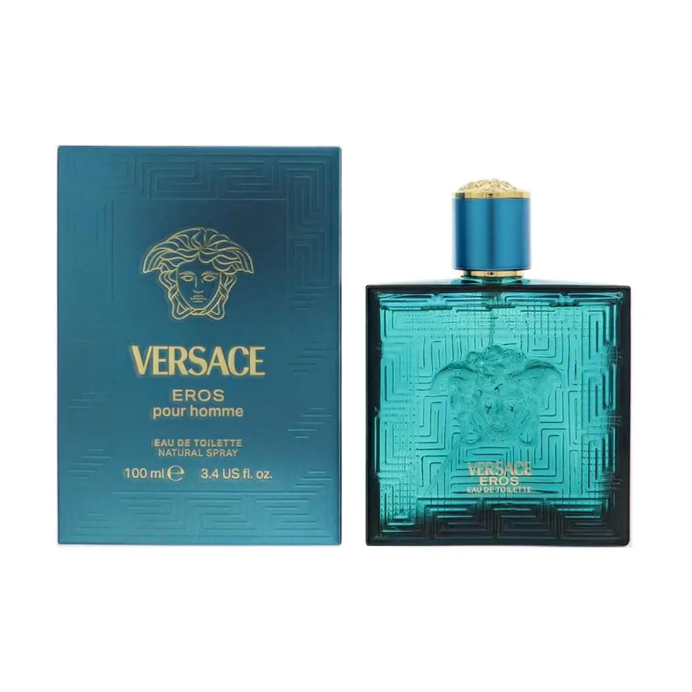 Versace Eros 3.4 Oz Eau De Toilette Spray by Versace Box For Men