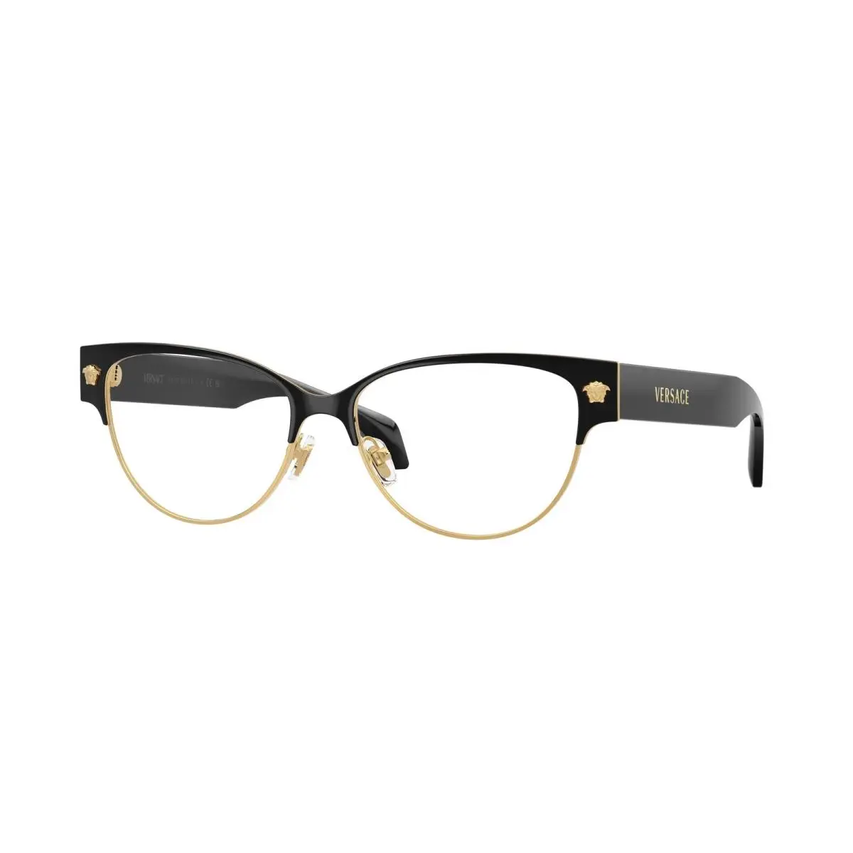 Versace VE1318 1433 Black Gold Demo Lens 53 mm Women`s Eyeglasses