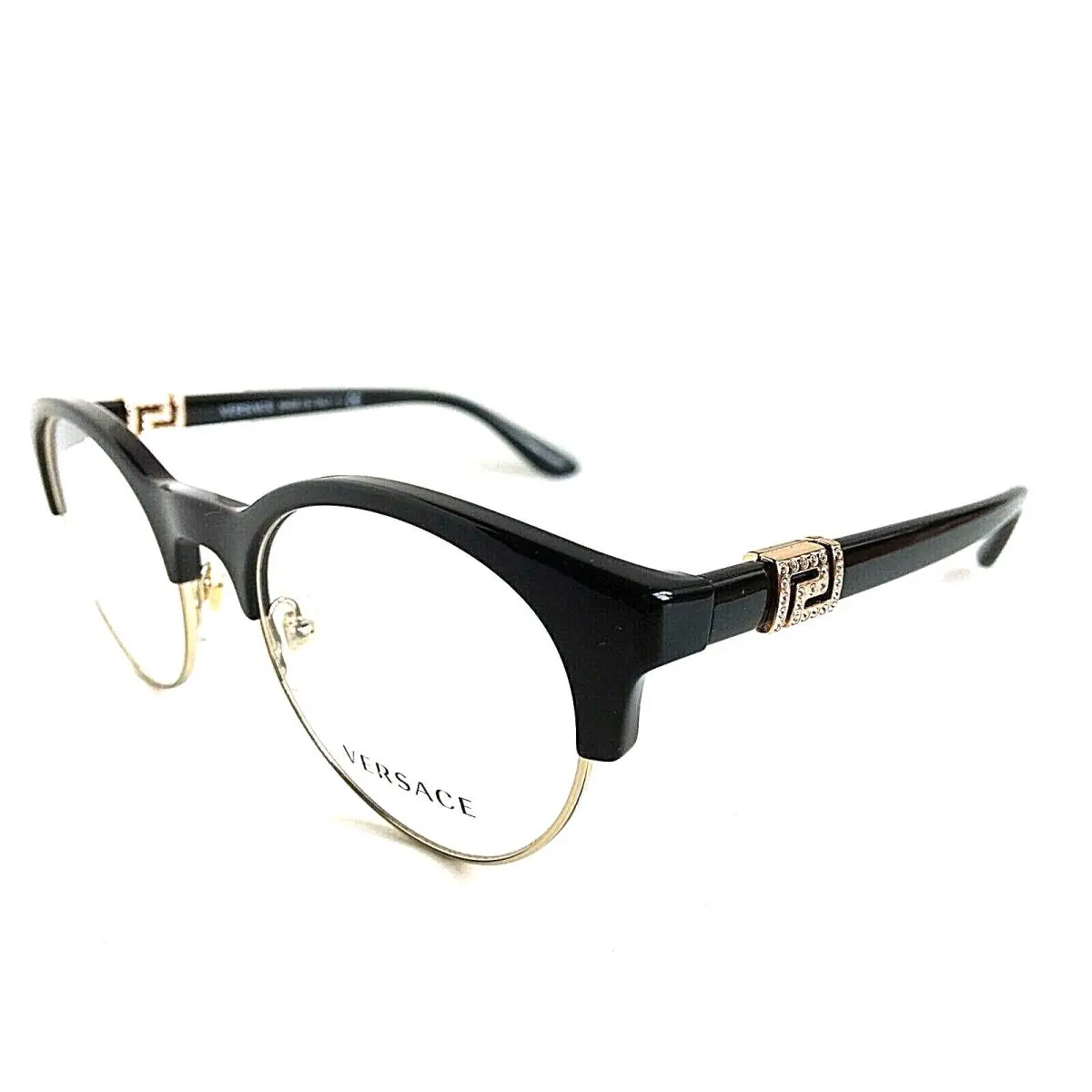 Versace Mod. 3233-B Black 49mm Round Women`s Eyeglasses Frame