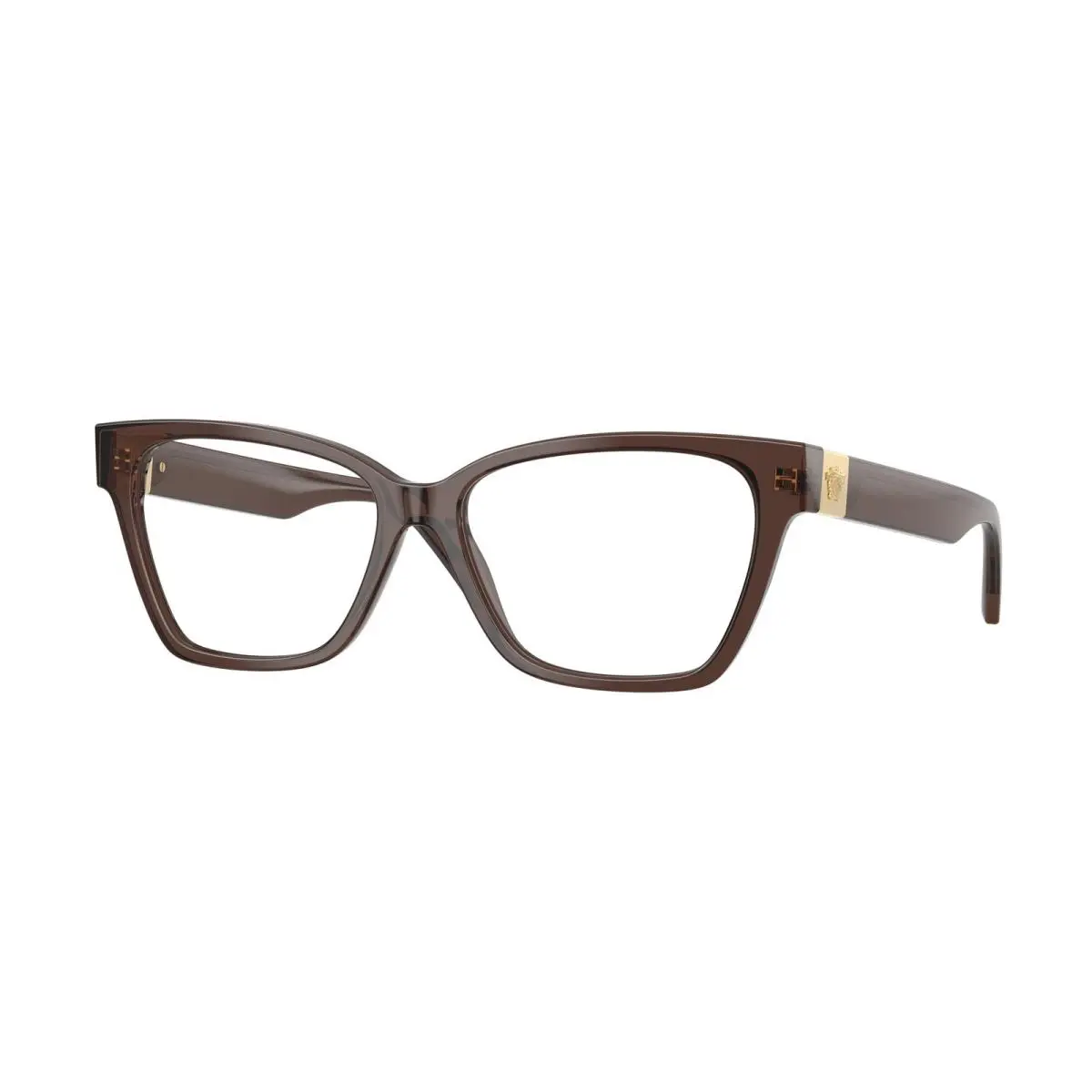 Versace VE3382 5332 Transparent Brown Demo Lens 53 mm Women`s Eyeglasses