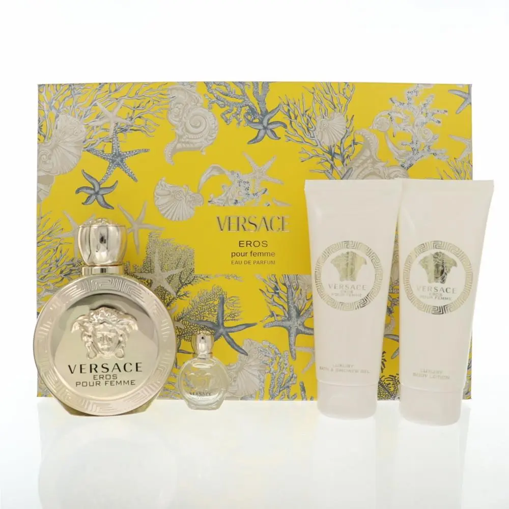 Versace Eros Pour Femme 3.4 Oz Eau De Parfum Spray by Versace Gift Set For Women