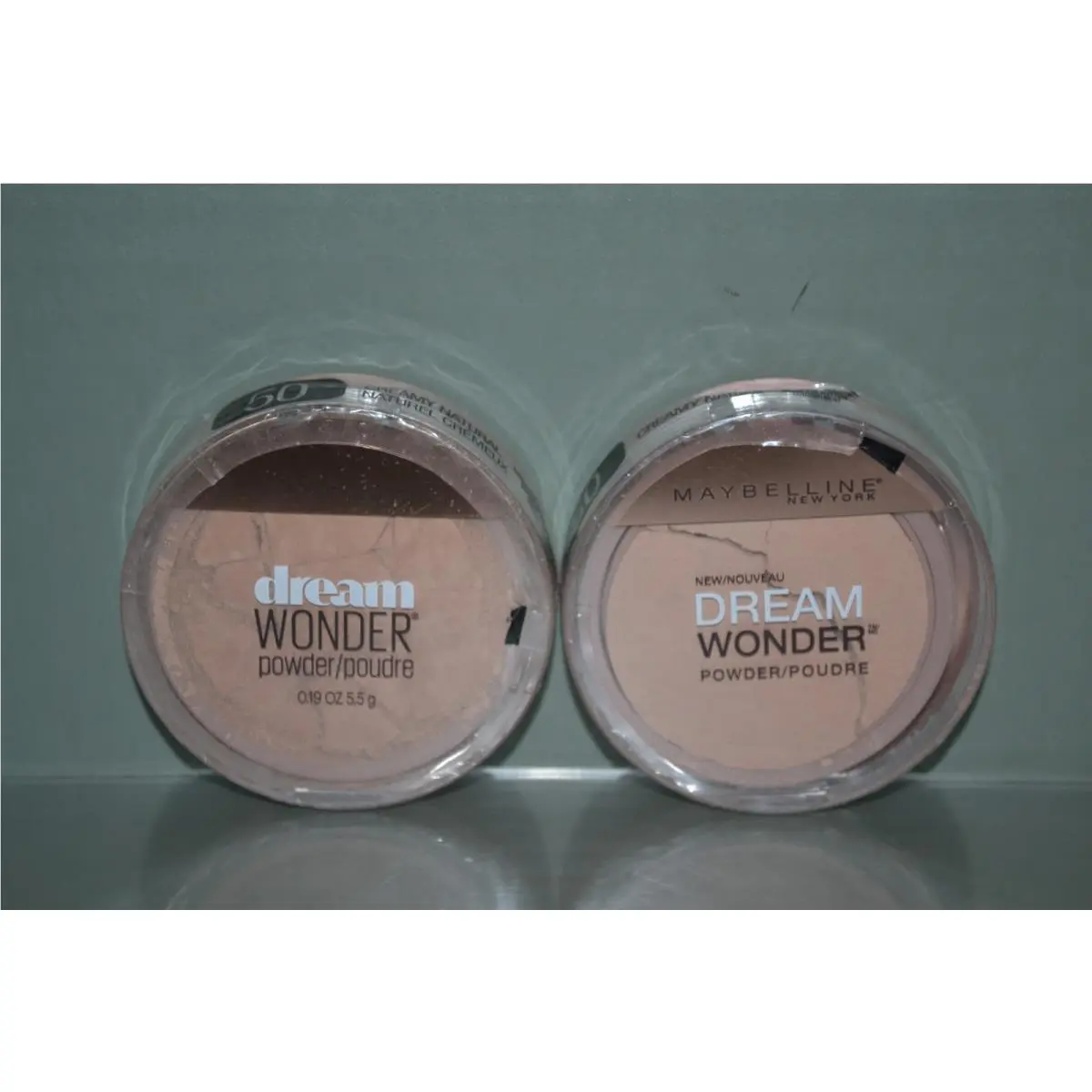 2 Maybelline Dream Wonder Compact Face Powder 50 Creamy Natural