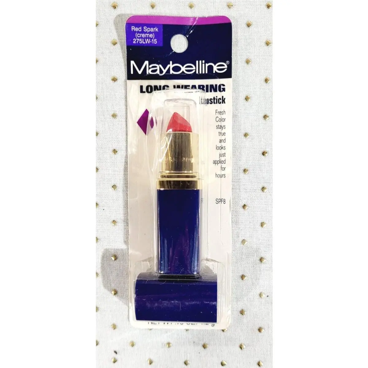 LOT/5 Maybelline Long Wearing Lipstick Lip Color Lips Makeup Red Spark 0.15oz