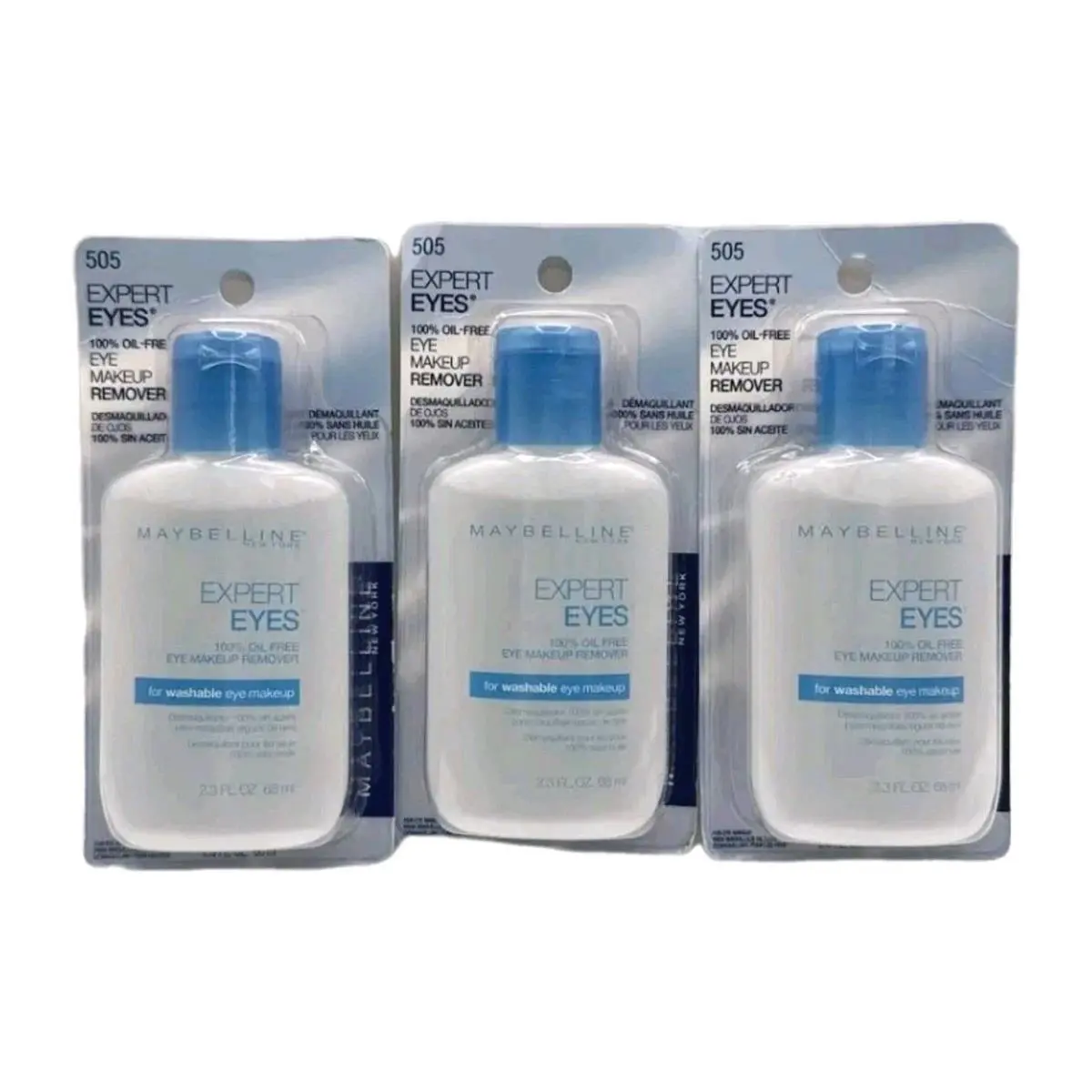 3x Maybelline Expert Eyes 505 Oil Free Eye Makeup Remover