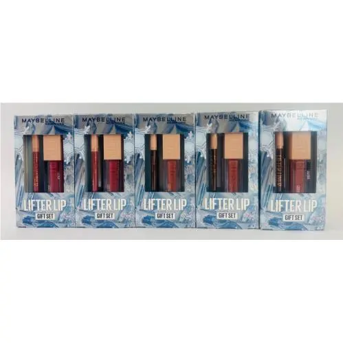 Maybelline Lifter Lip Gift Set Bundle Line Leader Petal Cross The Line Silk