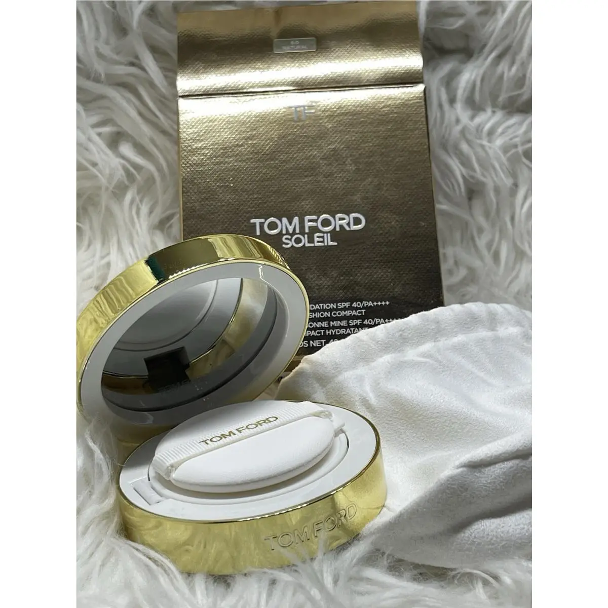 Tom Ford Glow Tone UP Foundation Spf 40 Hydrating Cushion Compact 6.0 Natural