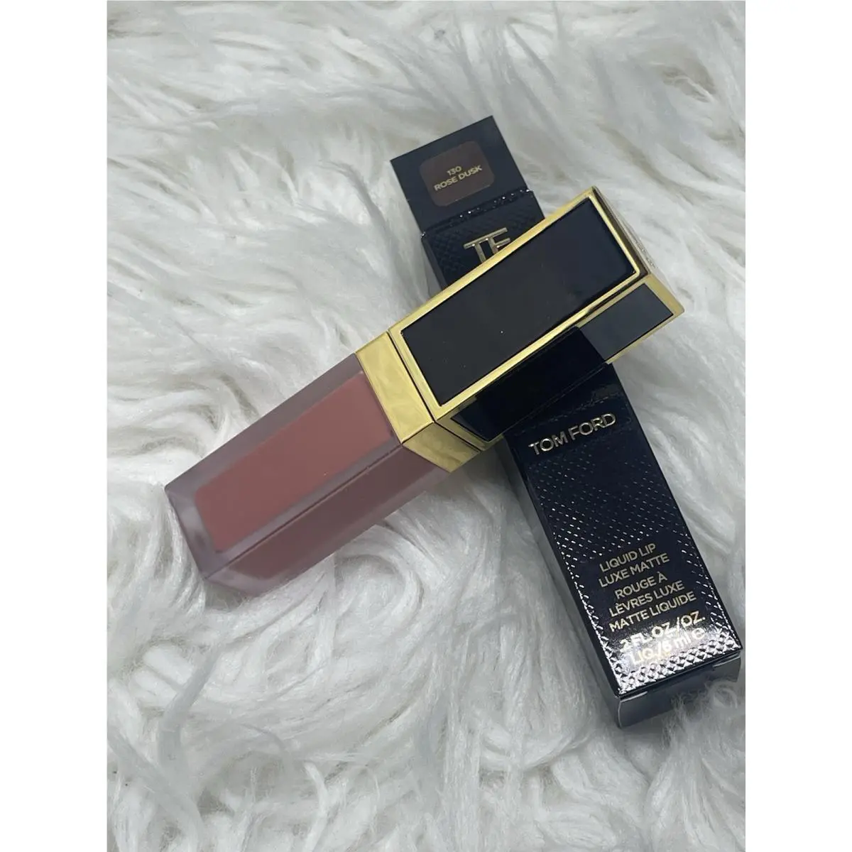 Tom Ford Liquid Lip Luxe Matte Lipstick 130 Rose Dusk .2 OZ 6 ML