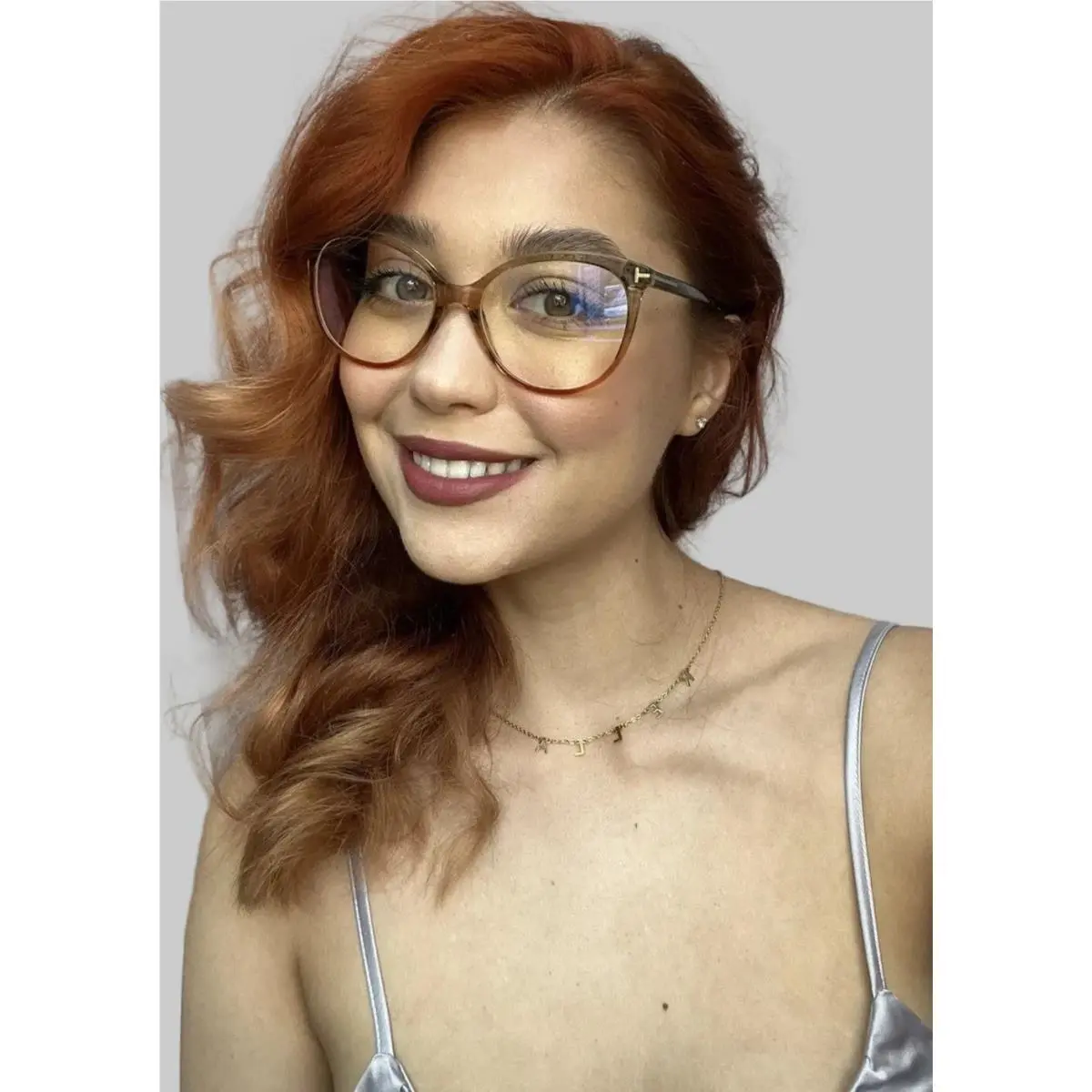 Blue Light Block Tom Ford Women`s Eyeglasses Frame 56mm Oversized Cat Eye