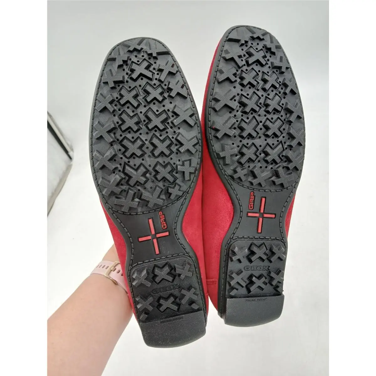 Geox shoes - Geox U Kosmopolis + Grip B Suede - Red 7
