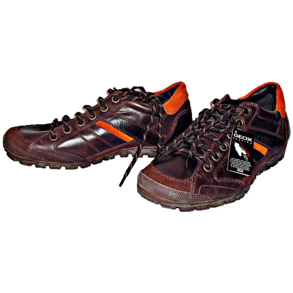 Geox shoes - Geox Respira - Respira - 05788552 - Coffee/Orange (UPC: 8054241600484) 9