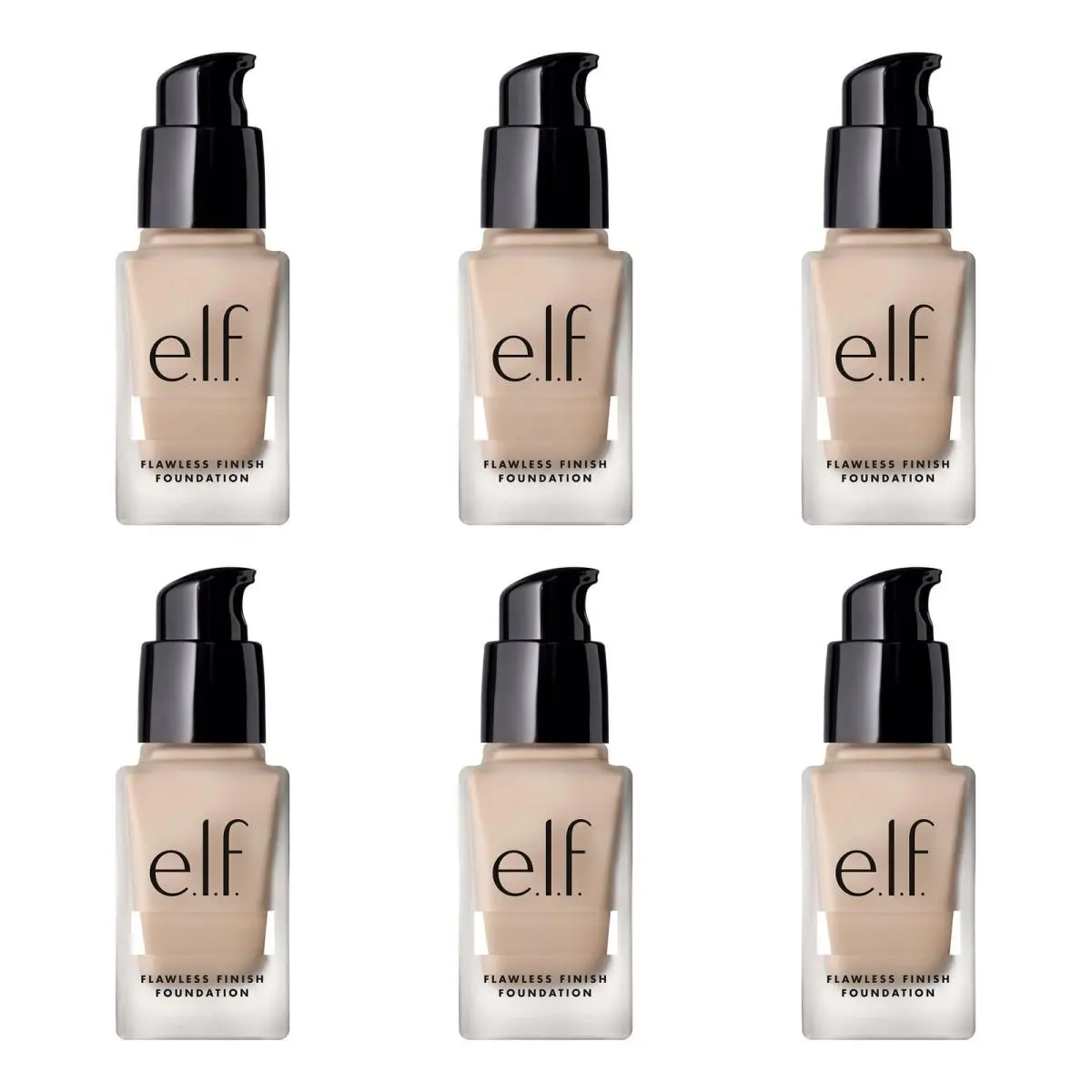 E.l.f. Flawless Satin Foundation Snow 0.68 fl oz - 6 Pack