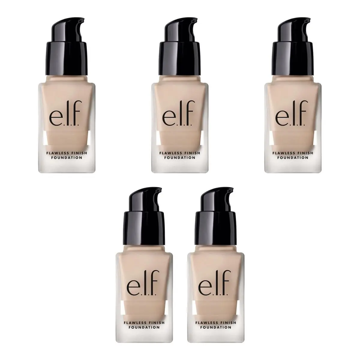E.l.f. Flawless Satin Foundation Snow 0.68 fl oz - 5 Pack