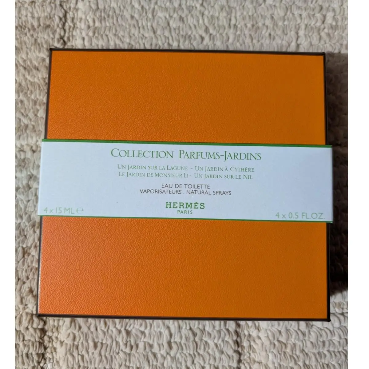 Hermès Collection Parfums-jardins Eau de Toilette Travel Set 4x15mL Spray Lot