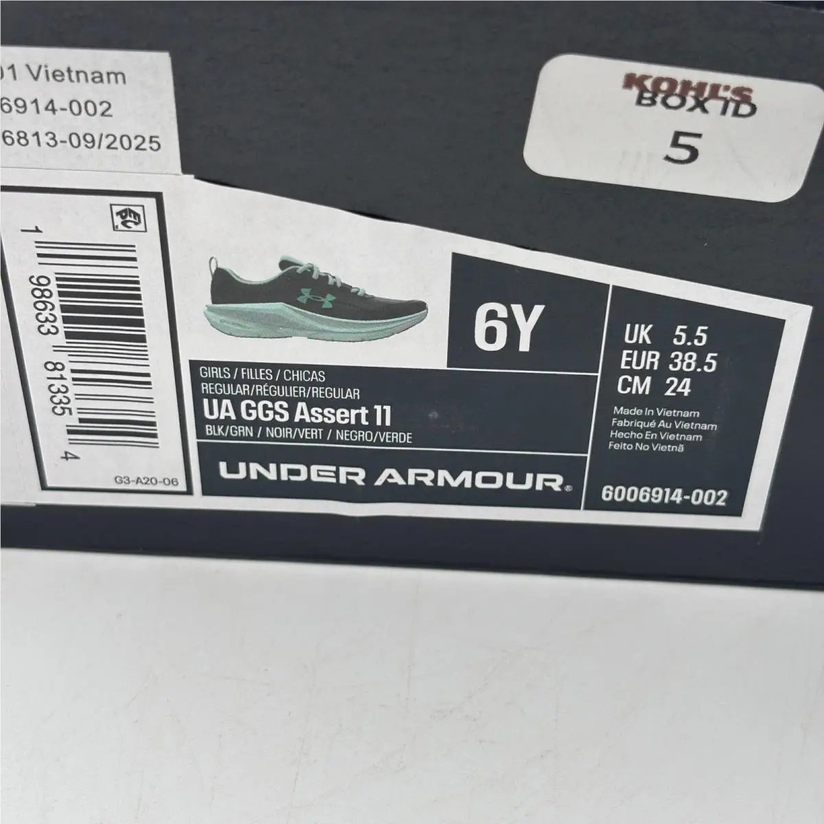 Under Armour shoes - UA GGS Assert 11 - GGS Assert - Black 0