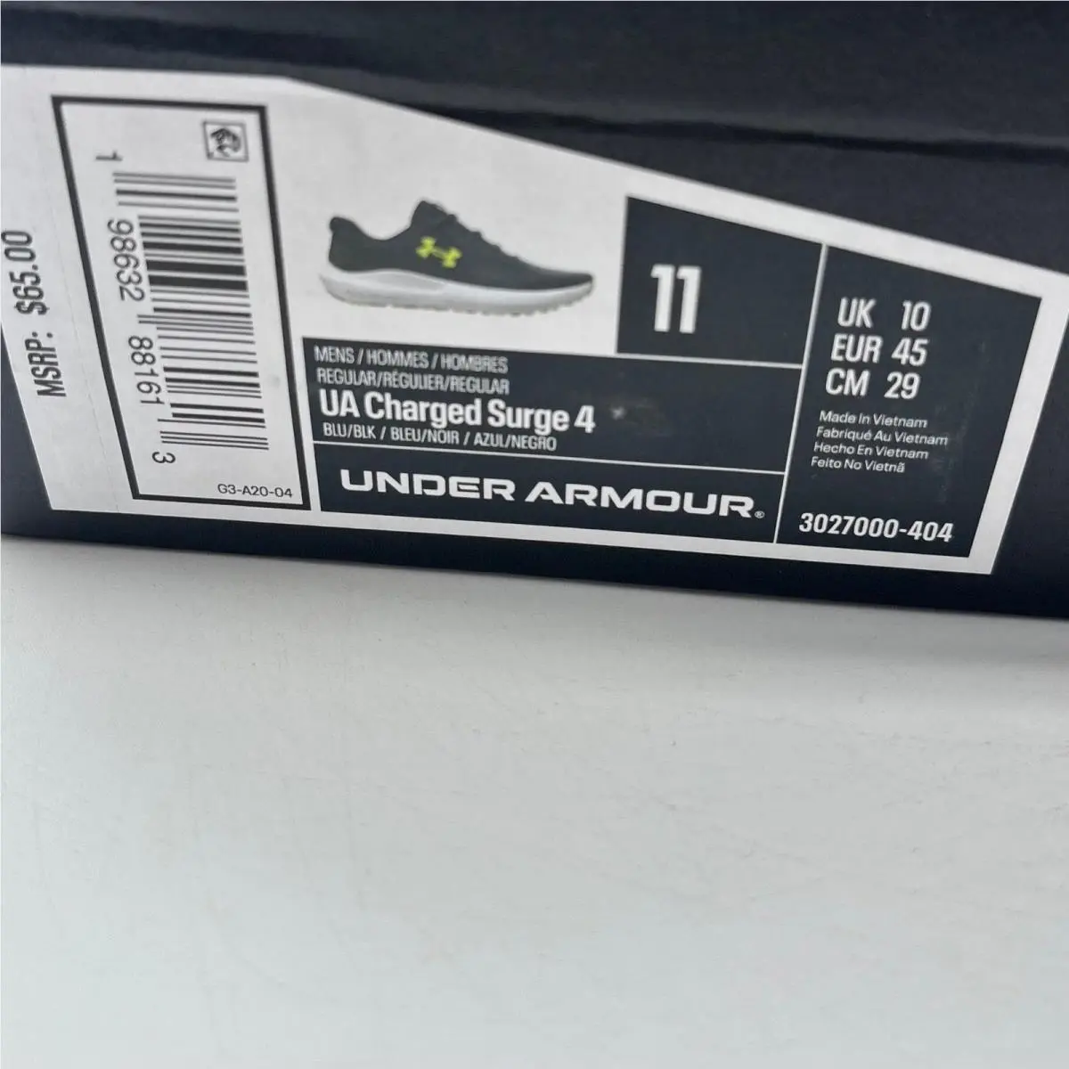 Under Armour shoes - Charged Surge 4 - Charged Surge - Blue 0