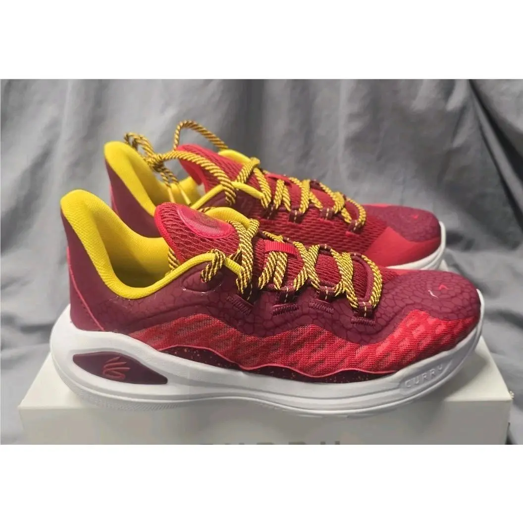 Under Armour Curry 11 Sneakers Bruce Lee Fire GS 3027577-600 Kids SZ 5.5Y
