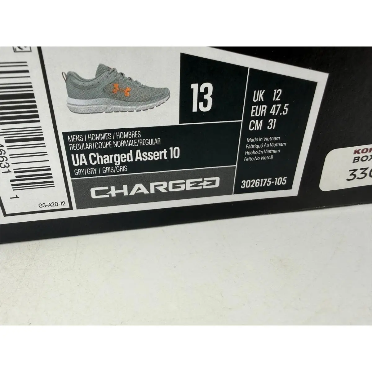Under Armour shoes - UA Charged Assert 10 - Charged Assert - Gray 0