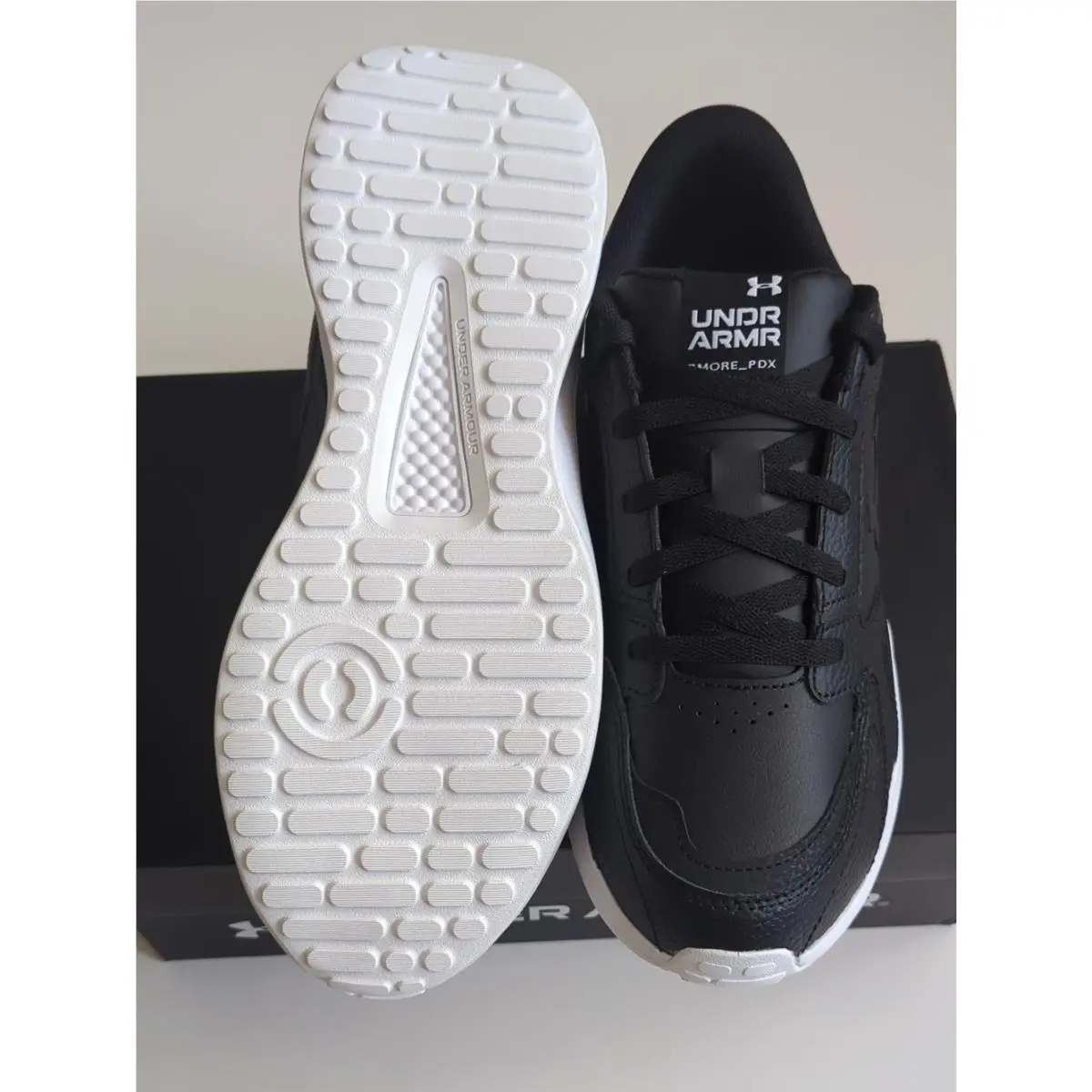 Under Armour shoes - 3028375001 - 3028375-001 - Black/white (UPC: 196886419385) 2