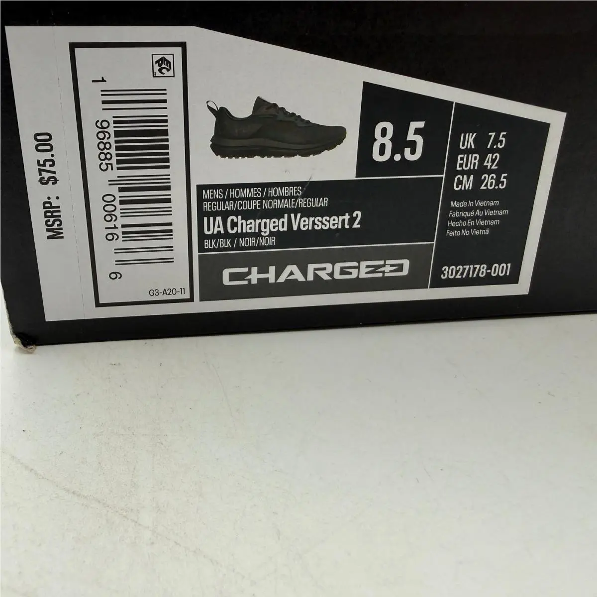 Under Armour shoes - Under Armour Charged Verssert 2 - Black 5