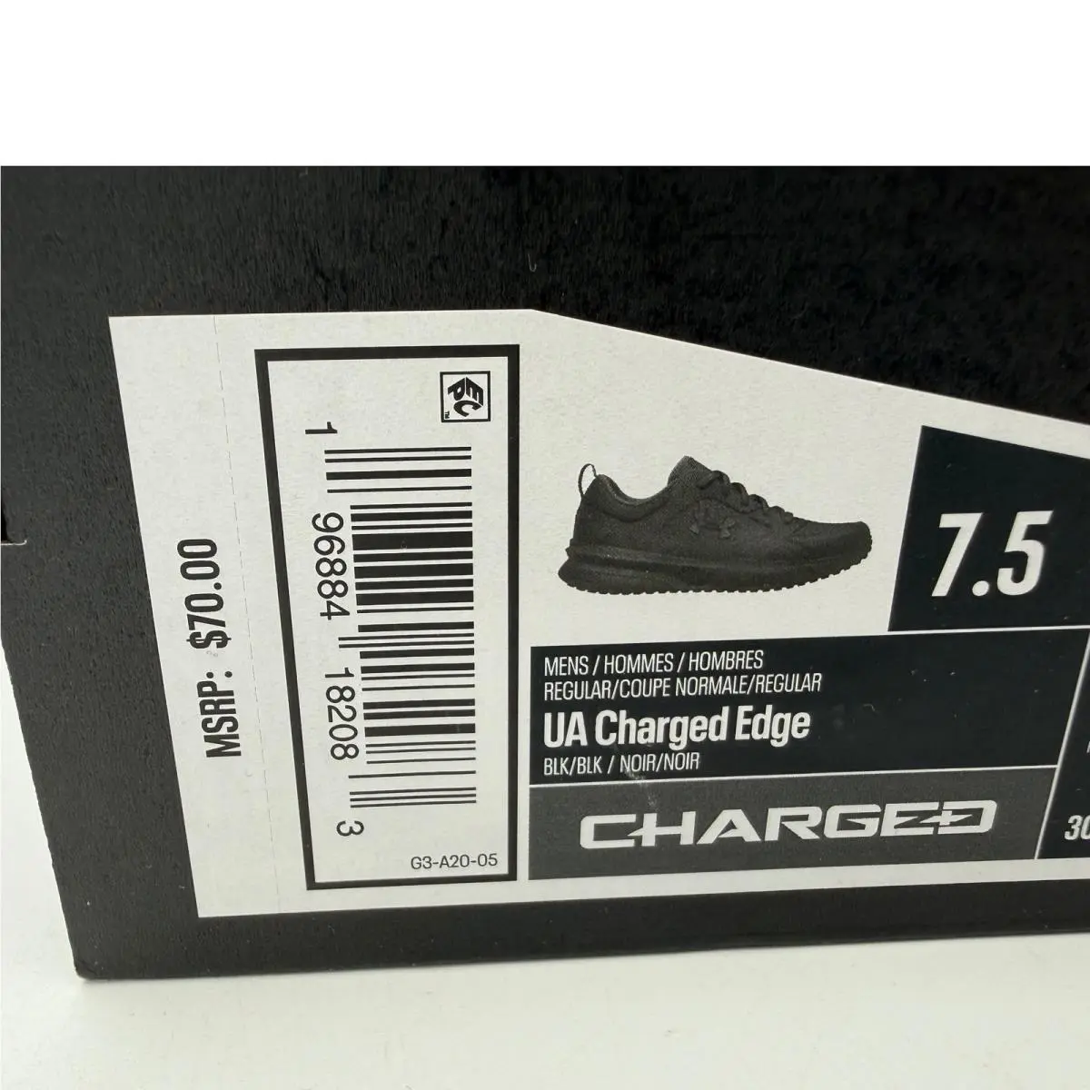 Under Armour shoes - UA Charged Edge - Charged Edge - Black 5
