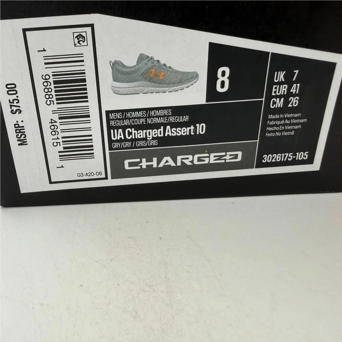 Under Armour shoes - Under Armour Charged Assert 10 - Gray 0