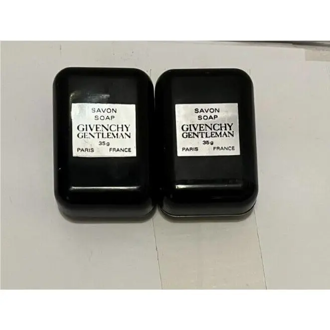 Lot Of 2 Givenchy Gentleman Soap 1.23 Oz. Vtg. Unsealed Please Read