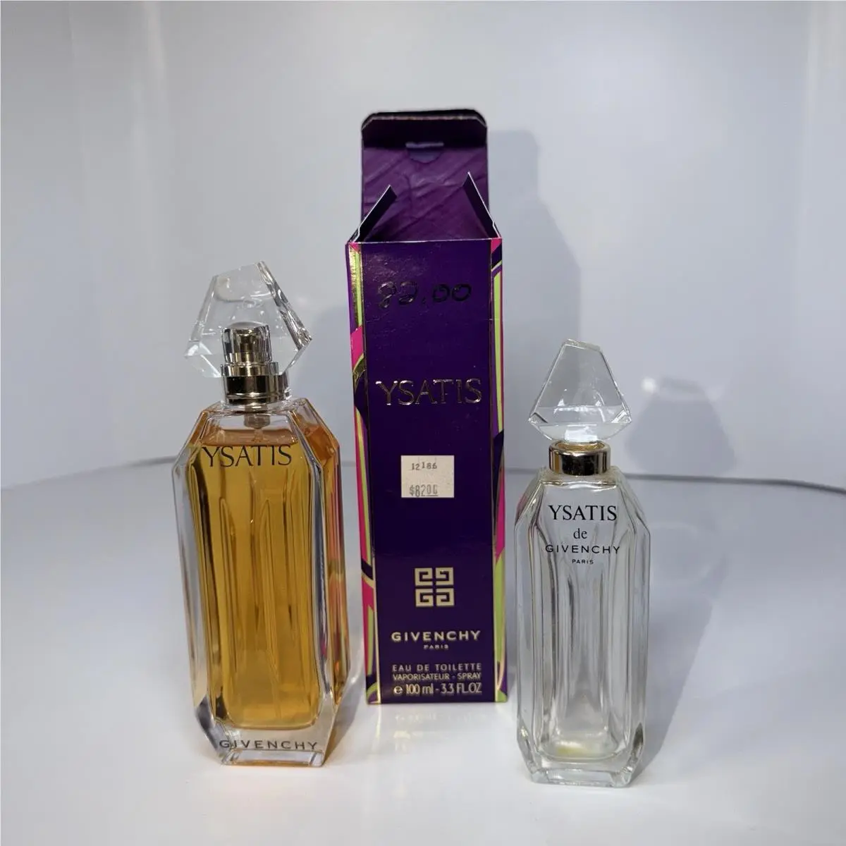Givenchy Ysatis 100ml / 3.3 oz Edt Spray Women Rare Old Packaging Empty Displa