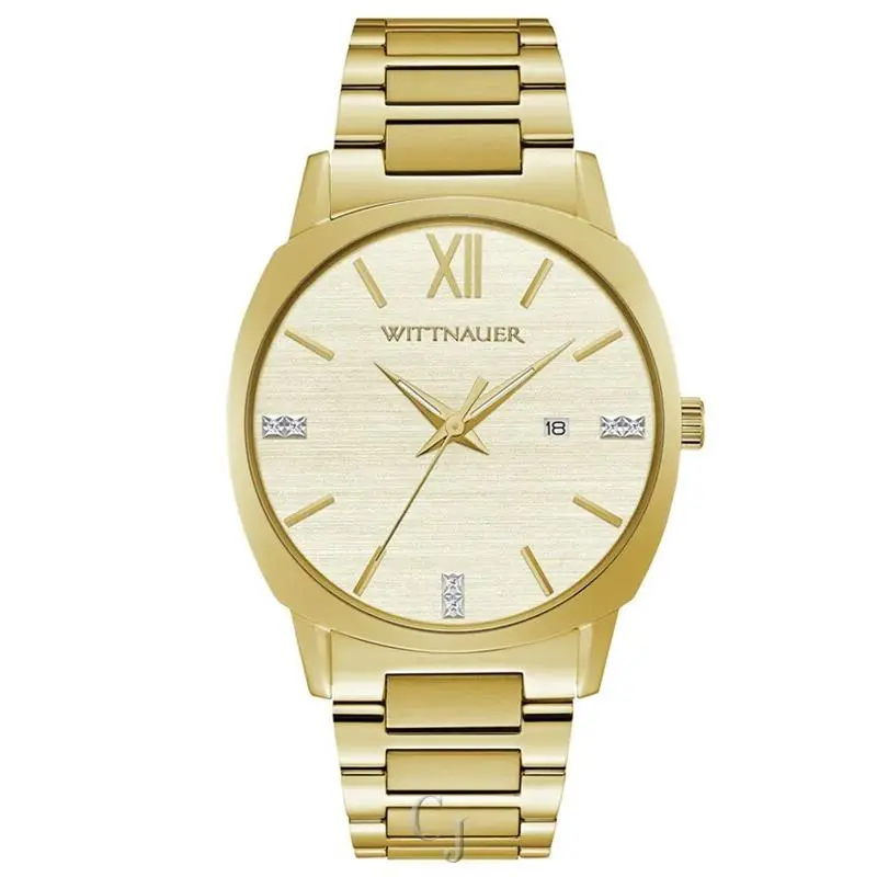 Monserrat Champagne Dial Quartz Men’s Watch WN3099 by Wittnauer