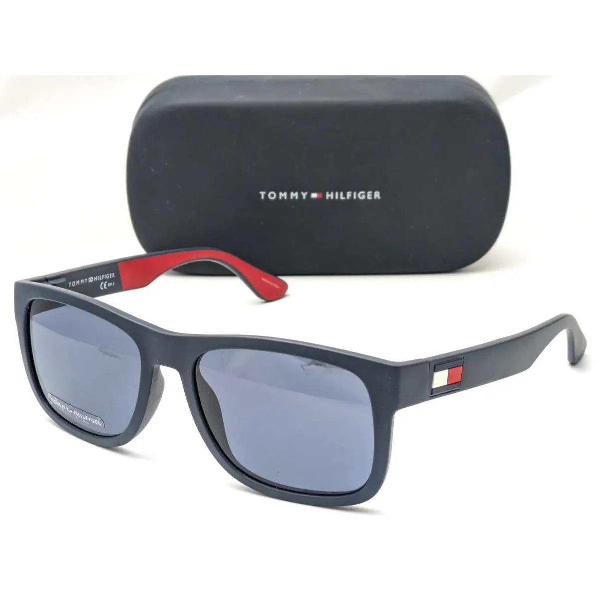Tommy Hilfiger Sunglasses TH 1556/S 8RUKU Matte Blue Frames w/ Blue Lenses 56mm