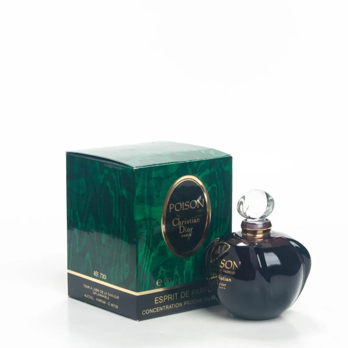 Christian Dior Poison Esprit de Parfum 1OZ Vintage Old Address 30 Ave. Hoche
