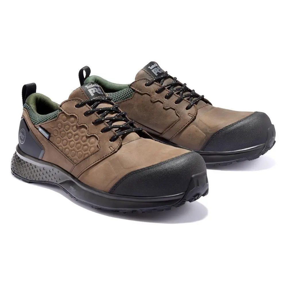 Men`s Timberland Pro Reaxion Composite Toe Waterproof Work Shoes Boots EH