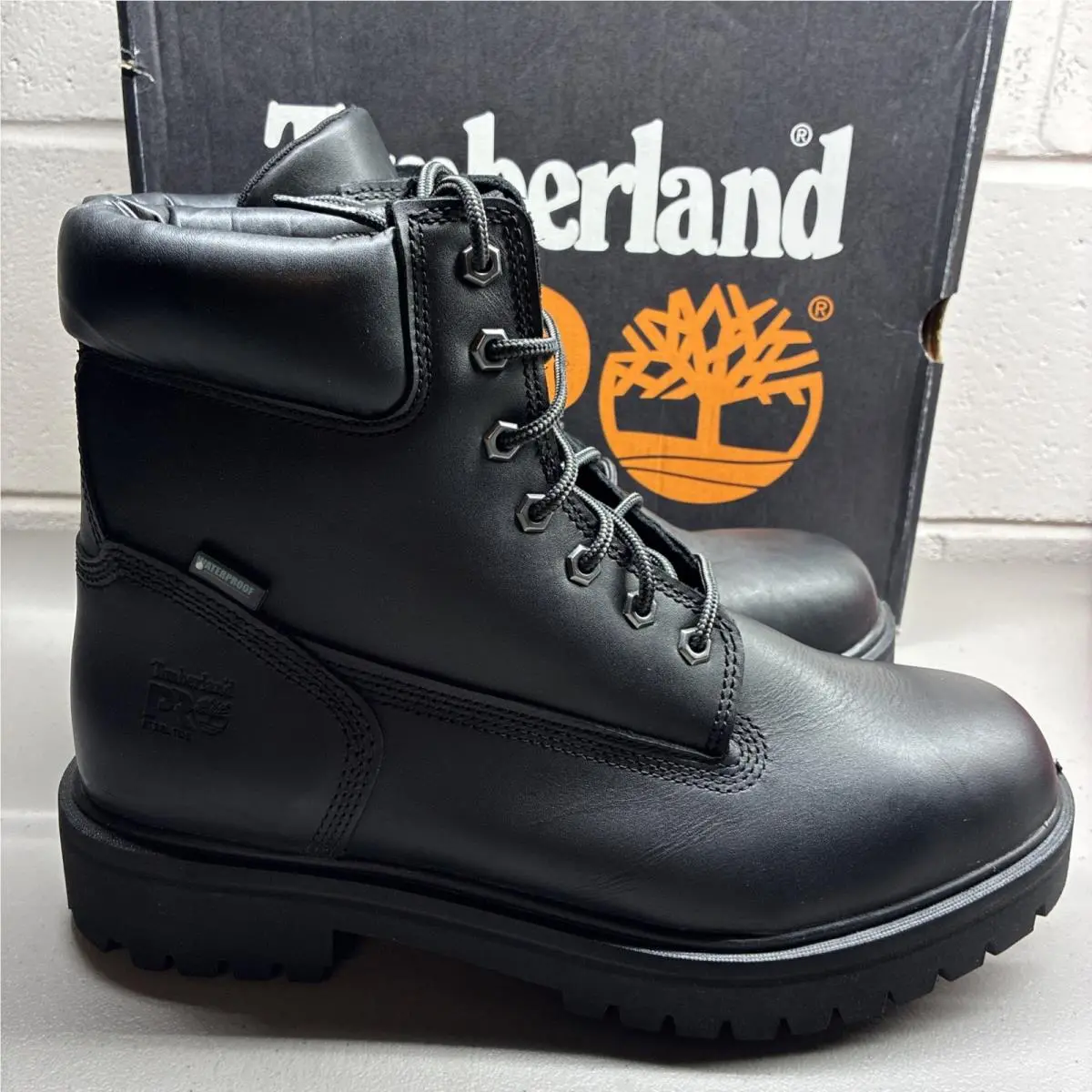 Timberland Pro 6IN Direct Attach Men`s Steel Toe Waterproof Size 12 Men’s W