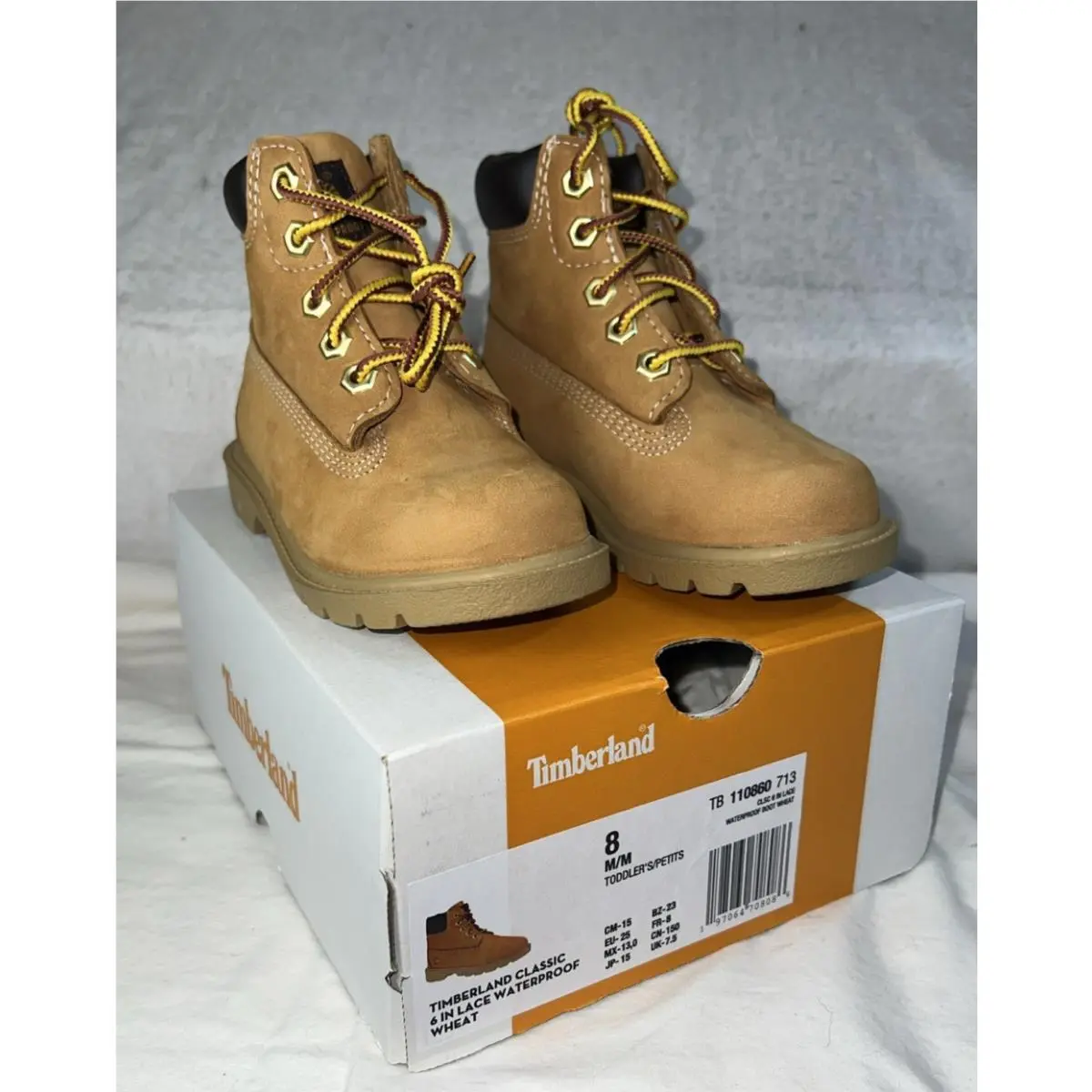 Timberland Toddler Timberland Classic 6-Inch Waterproof Boot Wheat Nubuck 8