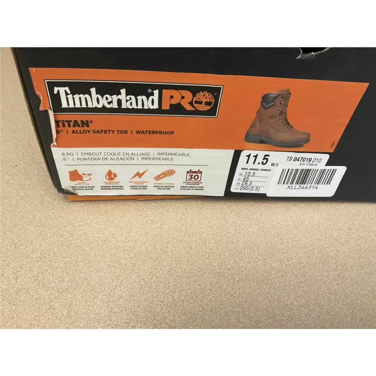 Timberland shoes - Timberland PRO TiTAN - PRO TiTAN - TM47019 100 - Brown 1