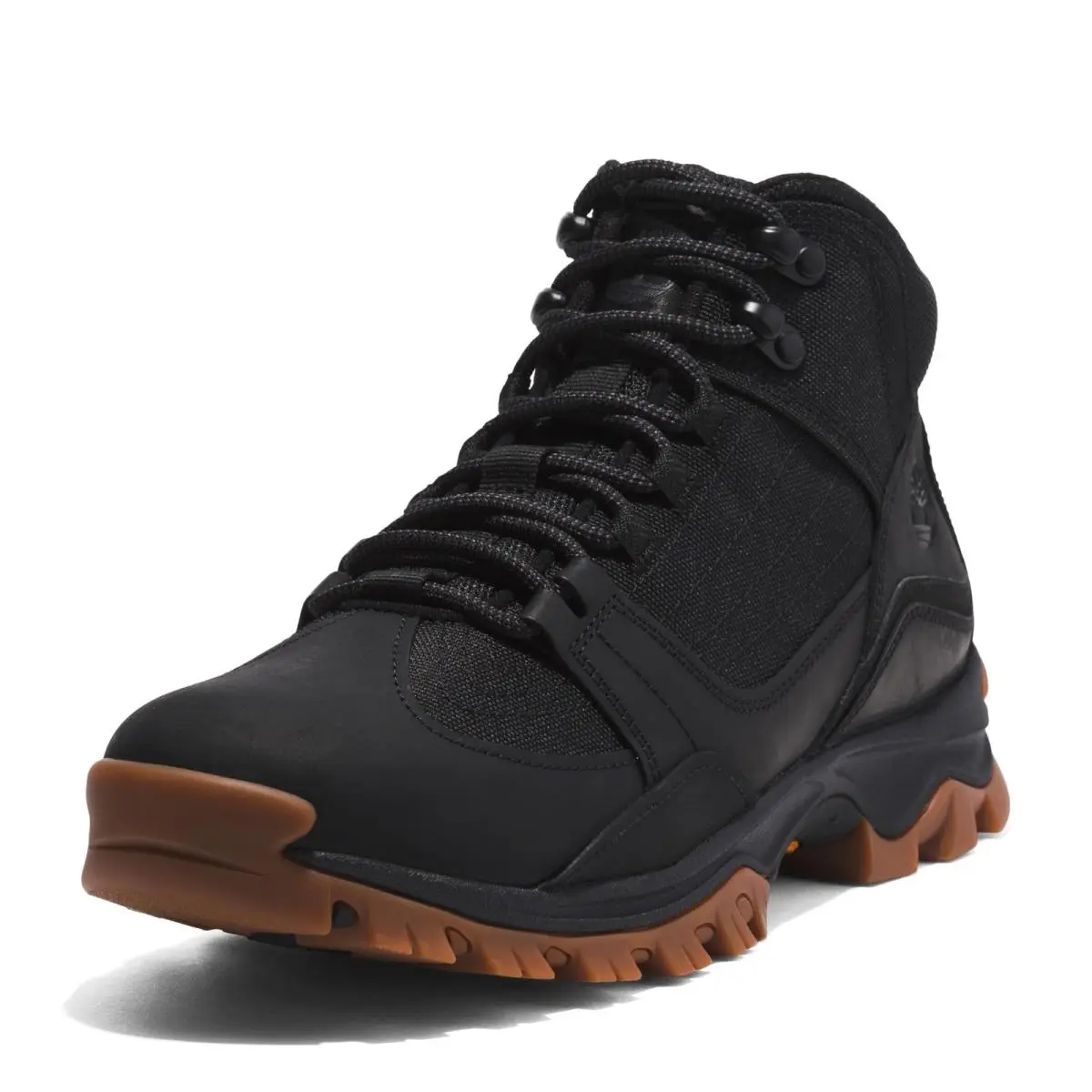 Timberland Men`s Mt. Maddsen Waterproof Hiking Boots Black Full Grain 7 Wide