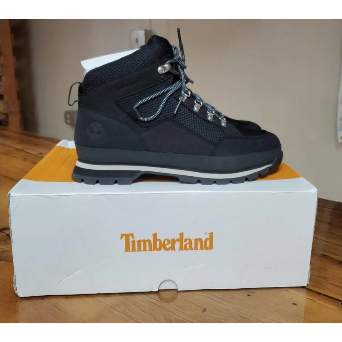 Timberland Euro Mid Hiker Womens Shoes Size 10 Color: Black