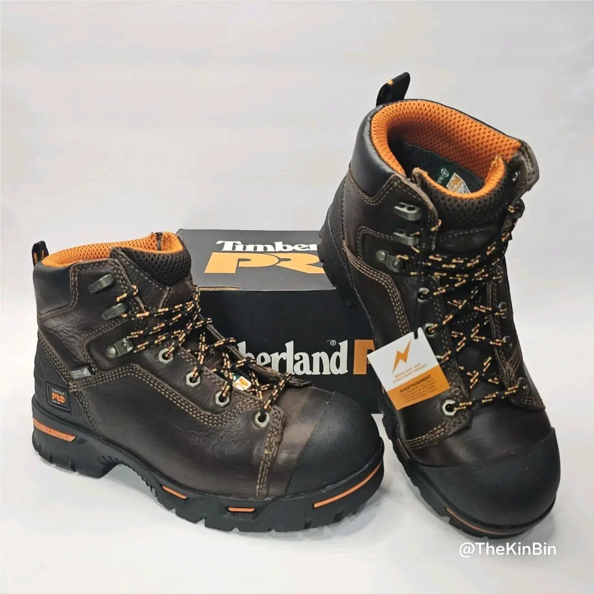Timberland Pro Endurance 52562 Size 8.5W Brown 6 Inch PR Steel Toe Work Boot