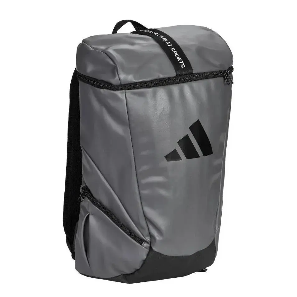 Adidas Combat Sports Backpack - Gym Boxing Backpack Training Grey Leather