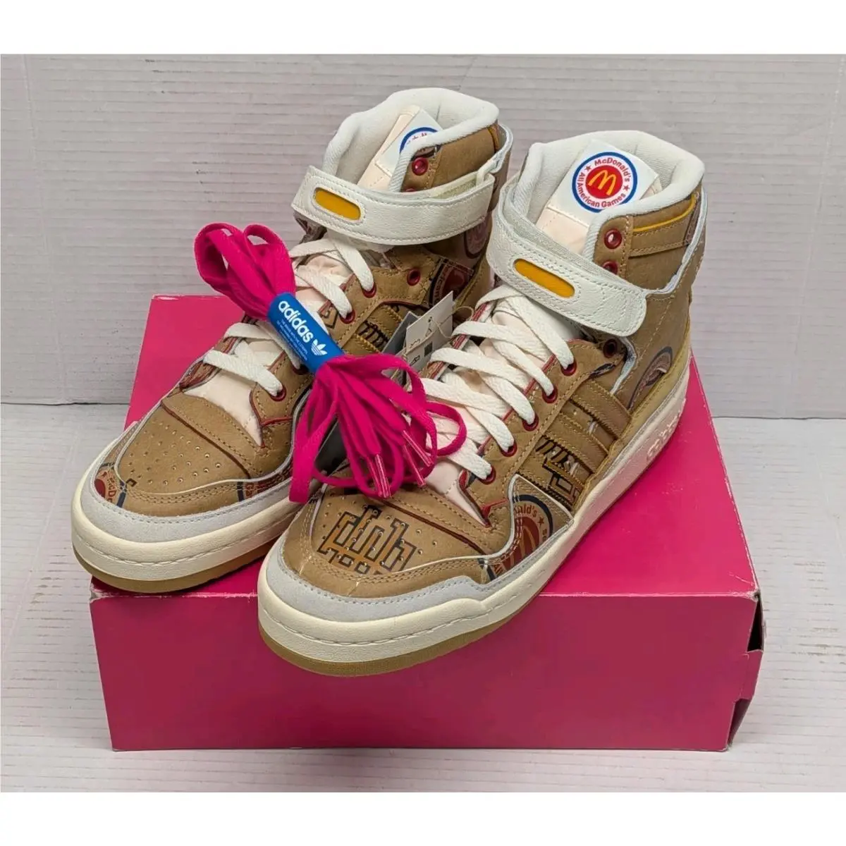 Adidas Forum 84 High Mcdonalds All-american Eric Emanuel Paper Bag GW9711 Sz 9.5