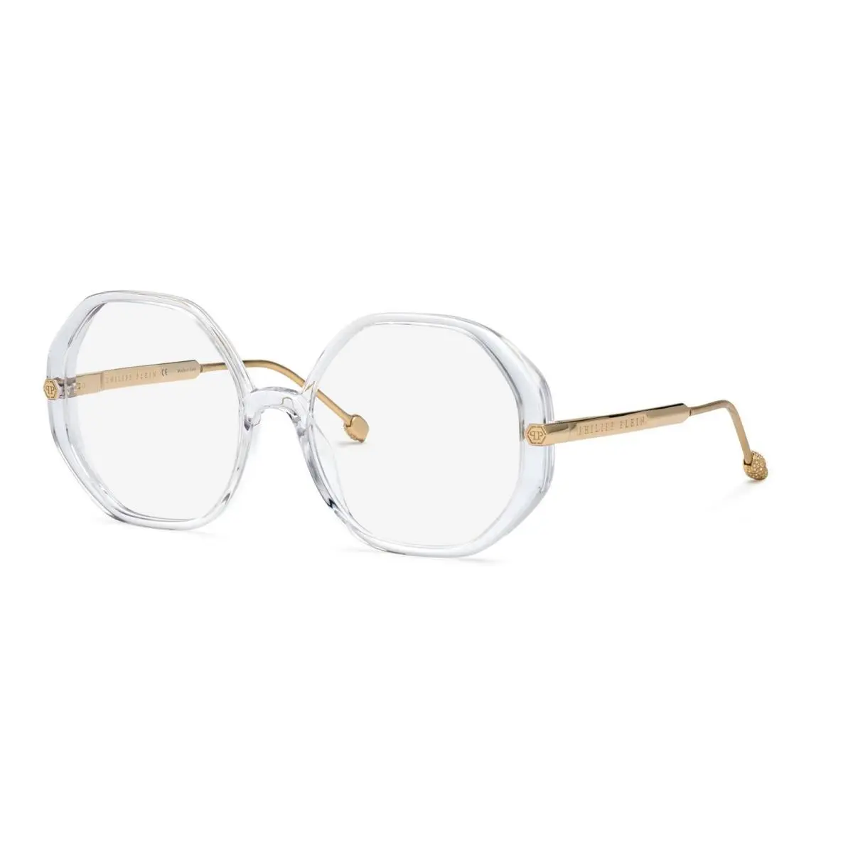 VPP053S 0880 Shiny Crystal 56MM Eyeglasses 56-18-140 by Philipp Plein